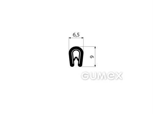 GUMMIPROFIL PIRELI U-FORM - DICHTUNG MIT ARMIERUNG - PVC